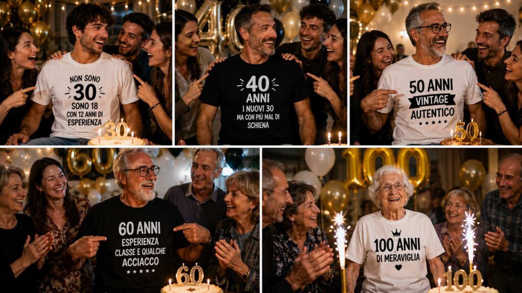 TSHIRT personalizzate per compleanno