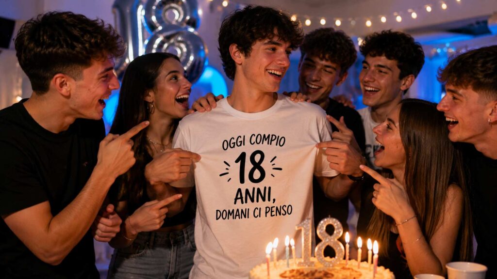 TSHIRT personalizzate per compleanno 18 anni