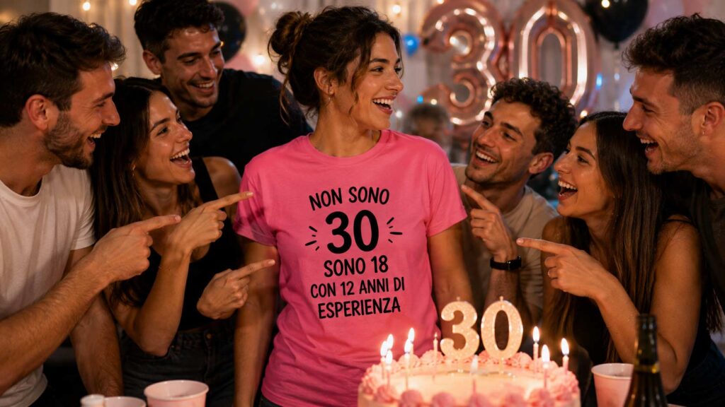 TSHIRT personalizzate per compleanno 30 anni