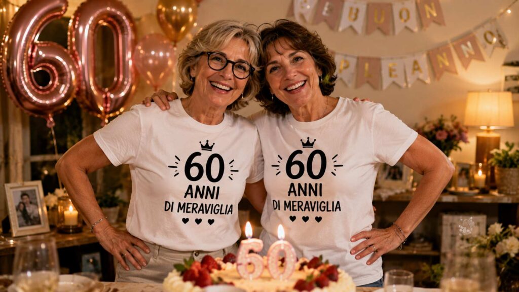 TSHIRT personalizzate per compleanno 60 anni