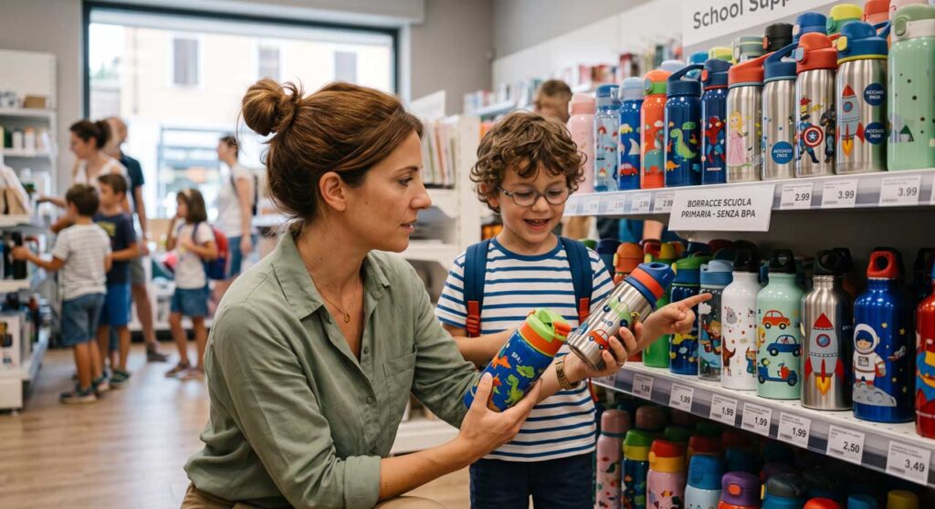 scelta borraccia per scuola